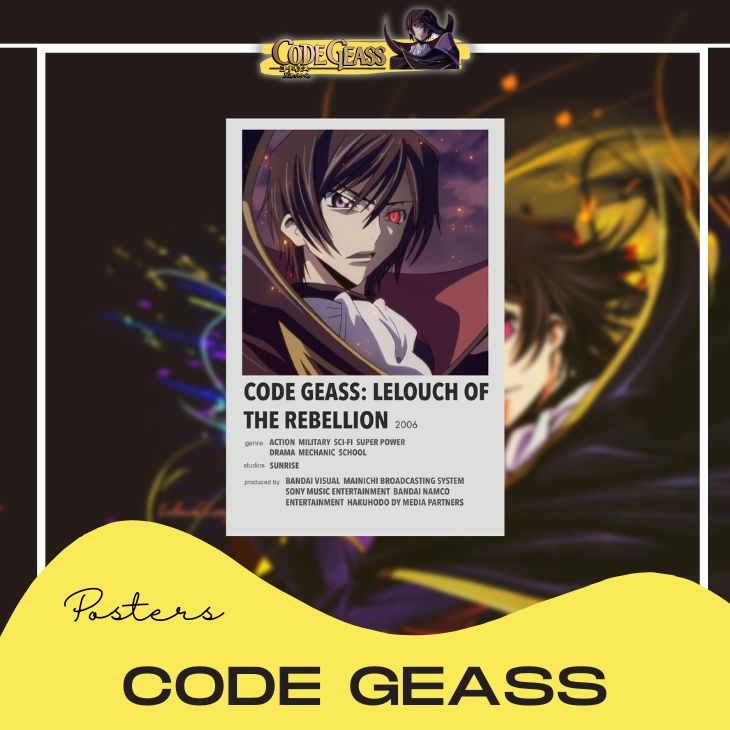 Code Geass Lelouch Lamperouge Anime Poster Poster Decorative