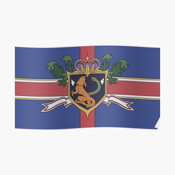 The Holy Empire of Britannia Flag Poster RB1710 product Offical vinland saga 2 Merch