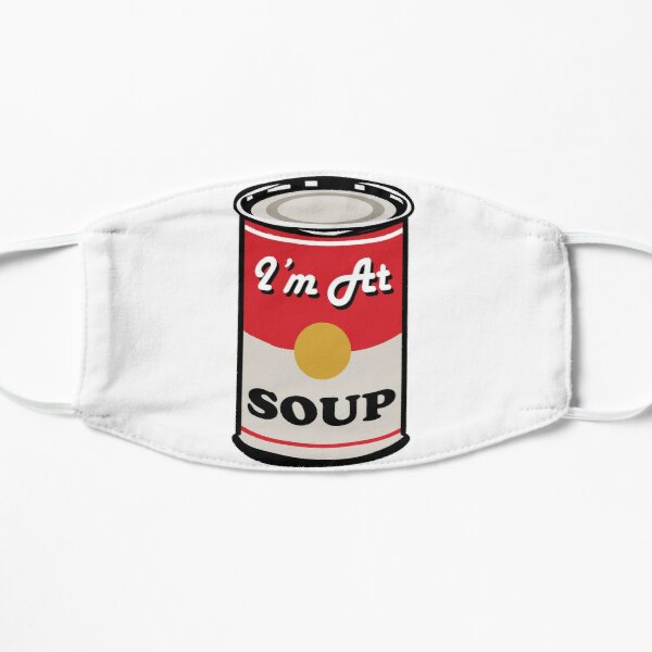 I'm At Soup - Andy Warhol Style Soup Flat Mask RB1710 product Offical vinland saga 2 Merch