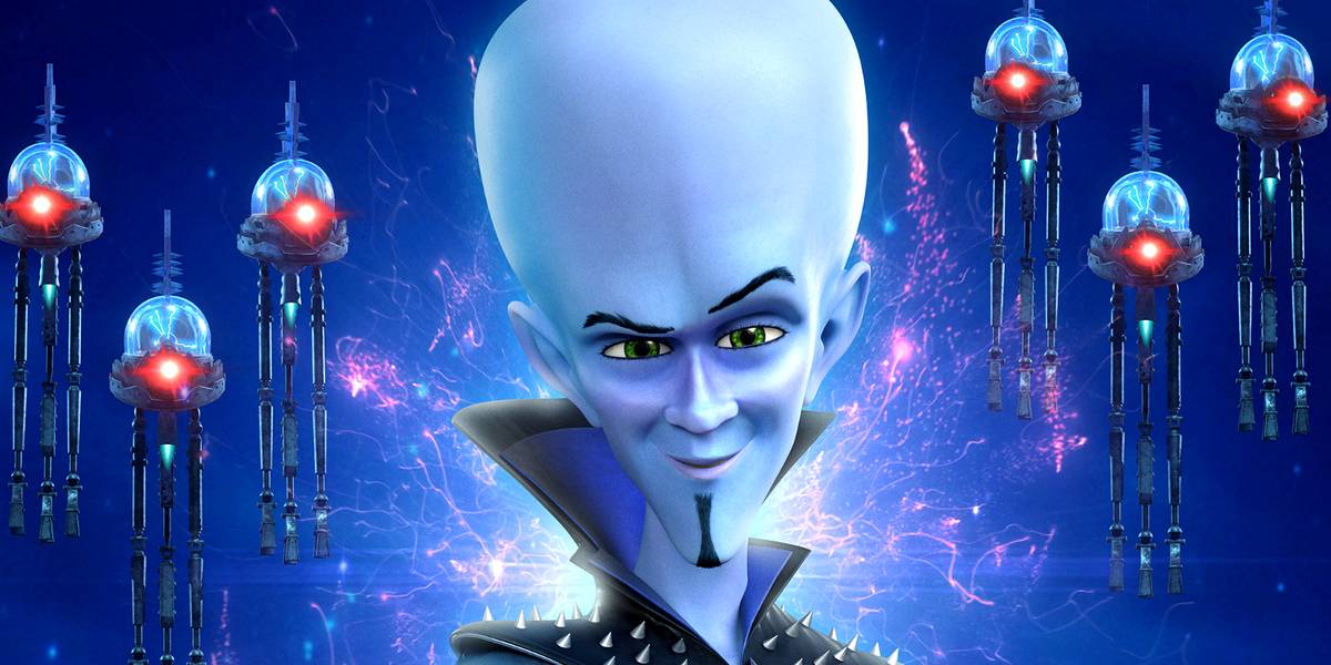 megamind in front of glowing robots - Code Geass Merch